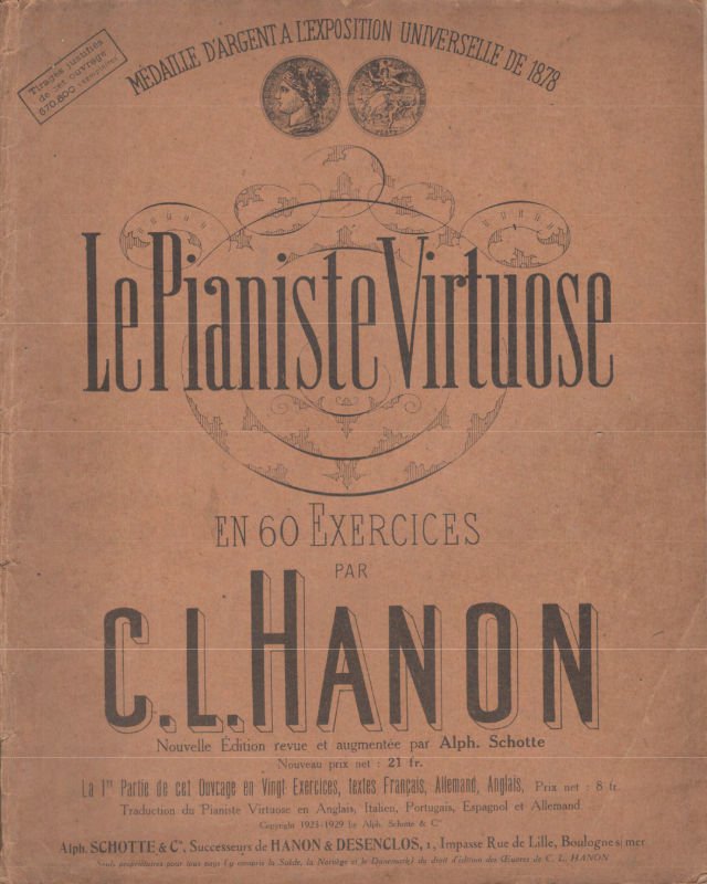 Hanon, The Virtuoso Pianist. When and how to study it